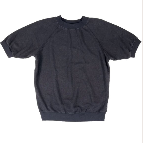 Jungmaven Black Raglan Short Sleeve Sweatshirt Size Small - Picture 6 of 6